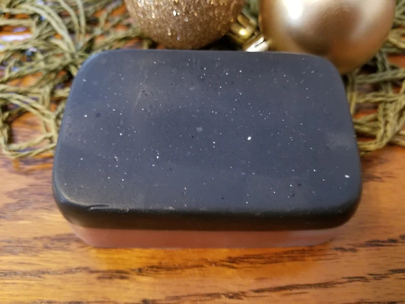 Soap - Charcoal and Rose Clay Spa Bar - Charcoal Soap