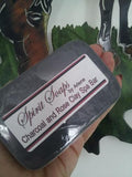 Soap - Charcoal and Rose Clay Spa Bar - Charcoal Soap